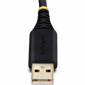 StarTech.com 10ft (3m) USB to Serial Adapter Cable, COM Retention, FTDI, DB9 RS232, Interchangeable DB9 Screws/Nuts