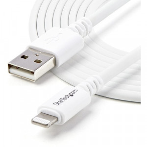 StarTech.com 3m (10ft) Long White AppleÂ® 8-pin Lightning Connector to USB Cable for iPhone