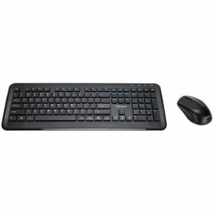 Targus KM610 Wireless Keyboard and Mouse Combo (Black) - USB Wireless RF 2.40 GHz Keyboard - Black - USB Wireless RF Mouse