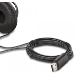 Kensington Classic USB-A Headset with Mic - Stereo - USB Type A - Wired - Over-the-head - Binaural - Circumaural - 6 ft Cable