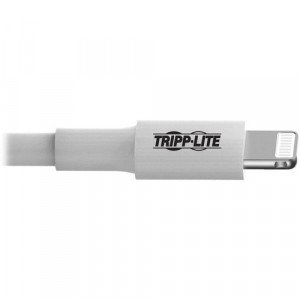 Tripp Lite by Eaton USB Sync/Charge Cable with Lightning Connector, White, 10 ft. (3 m)