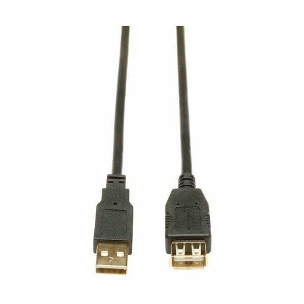 Tripp Lite USB 2.0 Extension Cable - 10 ft USB Data Transfer Cable - First End: 1 x USB 2.0 Type A - Male