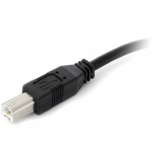 StarTech.com 9 m / 30 ft Active USB A to B Cable - M/M - Black USB 2.0 A to B Cord - Printer Cable