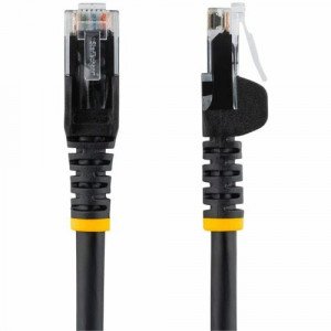 StarTech.com 15 ft. CAT6 Ethernet Cable - 10 Pack - ETL Verified - Black CAT6 Patch Cord - Snagless RJ45 Connectors