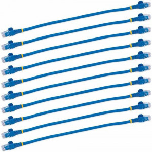 StarTech.com 1 ft. CAT6 Ethernet Cable - 10 Pack - ETL Verified - Blue CAT6 Patch Cord