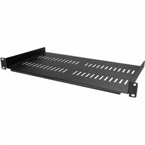 StarTech.com 1U Vented Server Rack Cabinet Shelf - Fixed 10in Deep Cantilever Rackmount Tray for 19" Data/AV/Network Enclosure