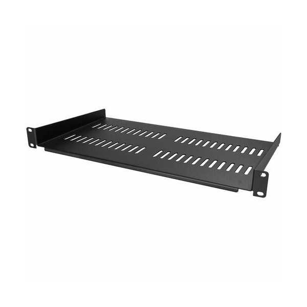 StarTech.com 1U Vented Server Rack Cabinet Shelf - Fixed 10in Deep Cantilever Rackmount Tray for 19" Data/AV/Network Enclosure