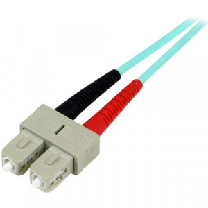 StarTech.com 10m (30ft) LC/UPC to LC/UPC OM3 Multimode Fiber Optic Cable,