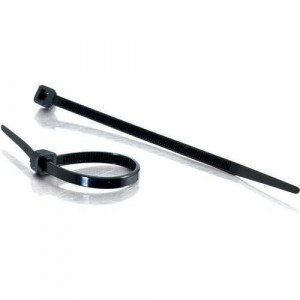 C2G 6" Cable Tie - Cable Tie - Black - 100 - 6" Length - TAA Compliant