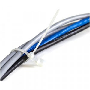 StarTech.com 8"(20cm) Cable Ties with Mounting Hole, 2"(52mm) Diameter, 50lb(22kg) Tensile Strength, Nylon Zip Ties,