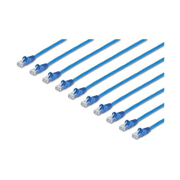 StarTech.com 3 ft. CAT6 Ethernet Cable - 10 Pack - ETL Verified - Blue CAT6 Patch Cord - Snagless RJ45 Connectors
