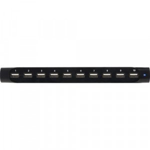 Tripp Lite by Eaton 10-Port USB Charger with Built-In Storage - 1 Pack - 12 V DC Input - 5 V DC/2.40 A Output