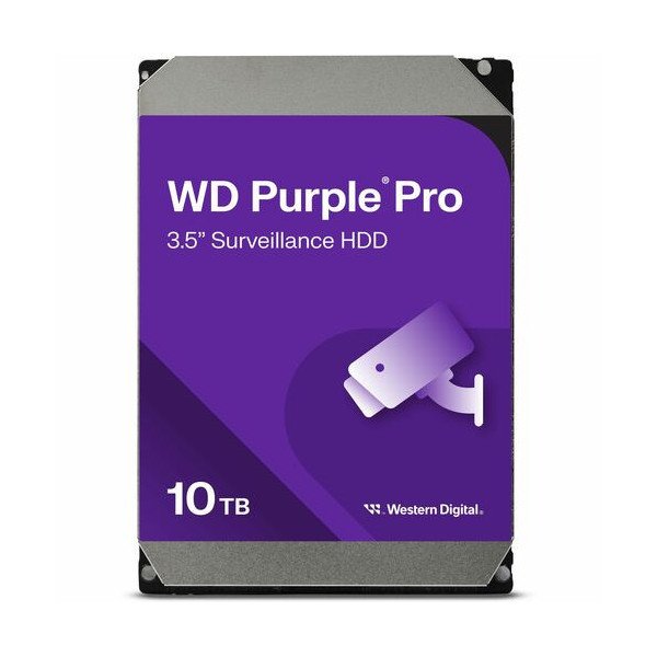 Western Digital Purple Pro WD101PURP 10 TB Hard Drive - 3.5" Internal - SATA (SATA/600) - Conventional Magnetic Recording