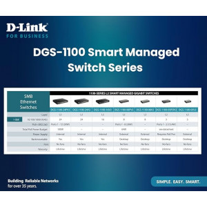 D-Link DGS-1100-16V2 Ethernet Switch - 16 Ports - Manageable - 2 Layer Supported