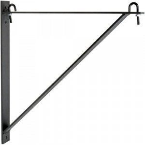 Tripp Lite by Eaton SRLTRISUPPORT Wall Mount Support for Cable Ladder - Black - 45.36 kg Load Capacity