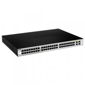 D-Link DGS-1210-52 Websmart Gigabit Switch with 48 1000Base-T and 4 SFP Ports - 48 Ports - Manageable - Gigabit Ethernet