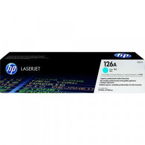 HP 126A (CE311A) Original Standard Yield Laser Toner Cartridge - Single Pack - Cyan - 1 Each - 1000 Pages