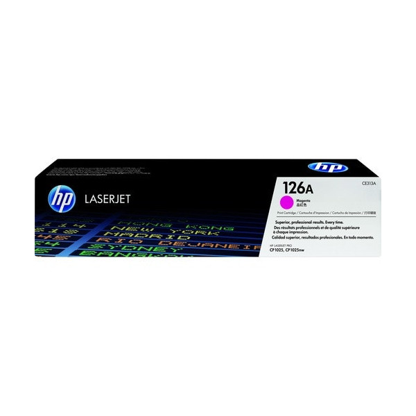 HP 126A (CE313A) Original Standard Yield Laser Toner Cartridge - Single Pack - Magenta - 1 Each - 1000 Pages