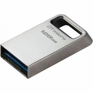 Kingston DataTraveler Micro 128GB USB 3.2 (Gen 1) Flash Drive - 128 GB - USB 3.2 (Gen 1) - 200 MB/s Read Speed - 5 Year Warranty