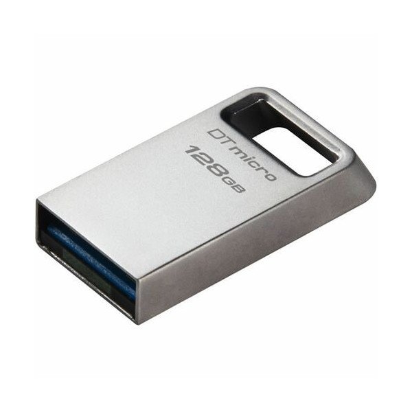 Kingston DataTraveler Micro 128GB USB 3.2 (Gen 1) Flash Drive - 128 GB - USB 3.2 (Gen 1) - 200 MB/s Read Speed - 5 Year Warranty