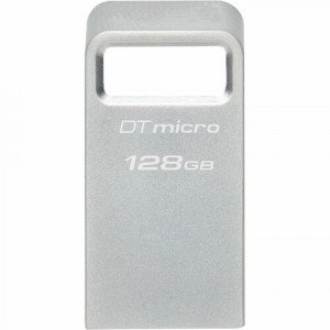 Kingston DataTraveler Micro 128GB USB 3.2 (Gen 1) Flash Drive - 128 GB - USB 3.2 (Gen 1) - 200 MB/s Read Speed - 5 Year Warranty