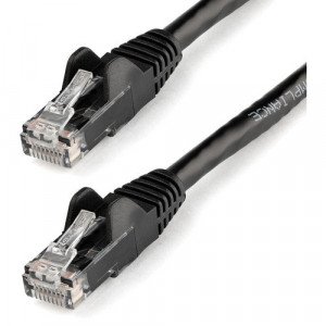 StarTech.com 12ft CAT6 Ethernet Cable - Black Snagless Gigabit - 100W PoE UTP 650MHz