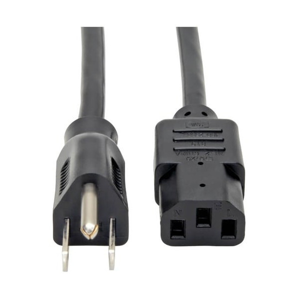Tripp Lite 12ft Computer Power Cord Cable 5-15P to C13 10A 18AWG 12' - 3.66m