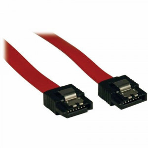 Tripp Lite by Eaton Serial ATA (SATA) Latching Signal Cable (7Pin/7Pin) 12-in. - 1 ft SATA Data Transfer Cable for Hard Drive