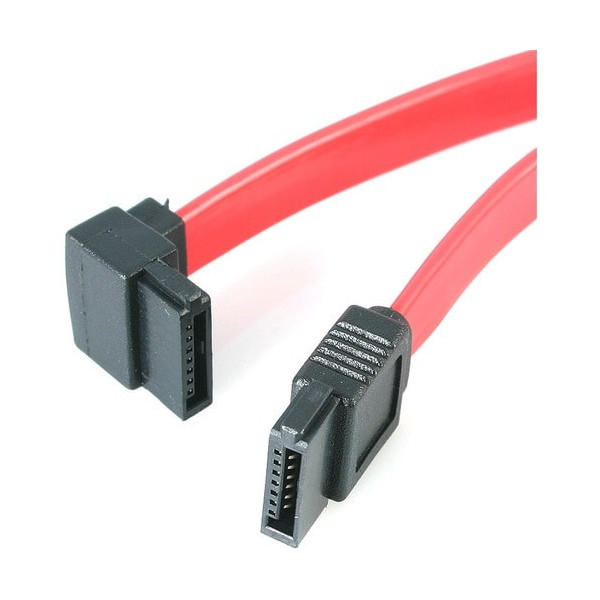 StarTech.com 12in SATA to Left Angle SATA Serial ATA Cable - Make a left-angled connection to your SATA drive