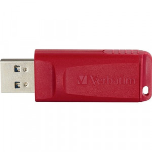 Microban 128GB Store 'n' Go USB Flash Drive - Red - 128 GB - USB 2.0 Type A - Red - Lifetime Warranty - 1 Each