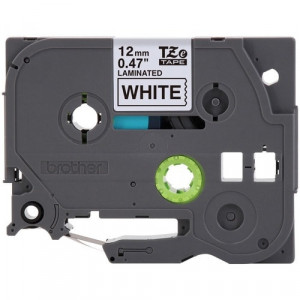 Brother P-touch TZe Laminated Tape Cartridges - 15/32" Width - Rectangle - White - 1 Each - Water Resistant