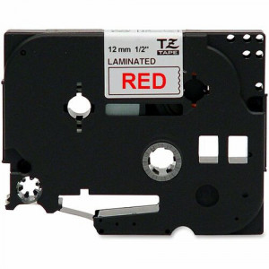 Brother P-touch TZe Laminated Tape Cartridges - 1/2" Width - Rectangle - White - 1 Each - Water Resistant - Grease Resistant,