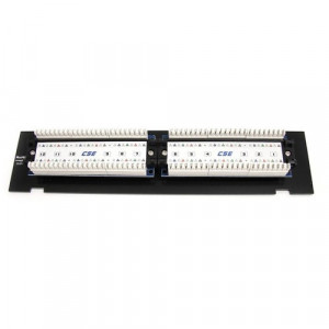 StarTech.com 1U 12 Port Wall Mount Cat5e 110 Patch Panel - 45 Degree - Organize up to 12 Cat5e patch cables