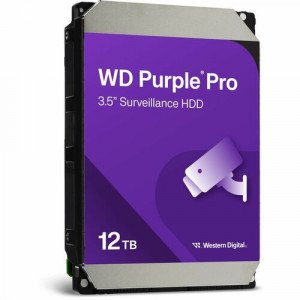 Western Digital Purple Pro WD121PURP 12 TB Hard Drive - 3.5" Internal - SATA (SATA/600) - Conventional Magnetic Recording