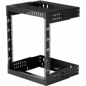 StarTech.com 2-Post 12U Heavy-Duty Wall Mount Network Rack, 19" Open Frame Server Rack with Adjustable Depth,