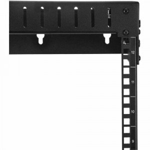 StarTech.com 2-Post 12U Heavy-Duty Wall Mount Network Rack, 19" Open Frame Server Rack with Adjustable Depth,