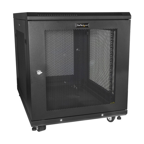 StarTech.com 4-Post 12U Server Rack Cabinet, 19" Data Rack Cabinet for Computer / IT Equipment