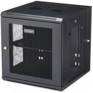 StarTech.com 12U 19" Wall Mount Network Cabinet - 20" Deep Hinged Locking IT Data Enclosure - Flexible Vented Rack w/Shelf