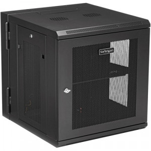 StarTech.com 12U 19" Wall Mount Network Cabinet - 20" Deep Hinged Locking IT Data Enclosure - Flexible Vented Rack w/Shelf