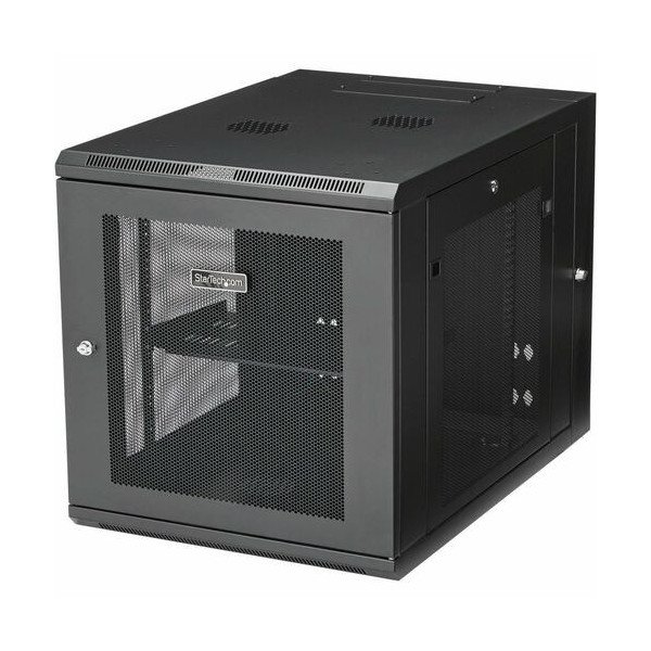 StarTech.com 12U 19" Wall Mount Network Cabinet - 24" Deep Hinged Vented Server Room Enclosure Locking