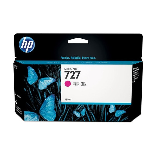 HP 727 (B3P20A) Original Standard Yield Inkjet Ink Cartridge - Single Pack - Magenta - 1 Each - Inkjet - Standard Yield - 1 Each