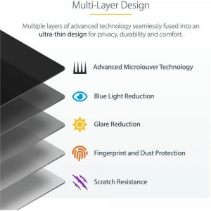 StarTech.com StarTech.com 13.5in 3:2 Touch Privacy Screen, Laptop Security Shield, Anti-Glare Blue Light Filter, Flip-Over