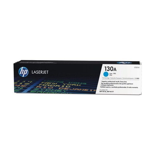 HP 130A Original Laser Toner Cartridge - Cyan Pack - 1000 Pages