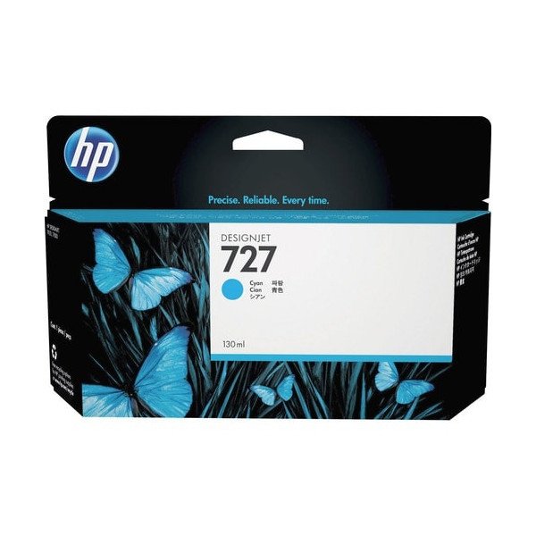 HP 727 (B3P19A) Original Standard Yield Inkjet Ink Cartridge - Single Pack - Cyan - 1 Each - 4000 Pages