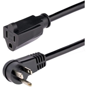 6FT RIGHT ANGLE 5-15P TO 5-15R POWER EXTENSION CORD