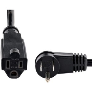 6FT RIGHT ANGLE 5-15P TO 5-15R POWER EXTENSION CORD