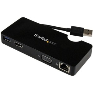 USB 3 LAPTOP PORTABLE DOCKING STATION USB ULTRABOOK MINI DOCK