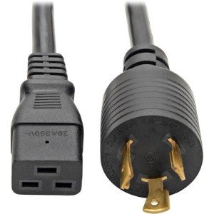 12FT HEAVY DUTY POWER CORD ADAPTER 12AWG 20A 250V C19 L6-20P