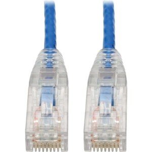 8IN CAT6 GIGABIT SNAGLESS PATCH CABLE RJ45 M/M BLUE