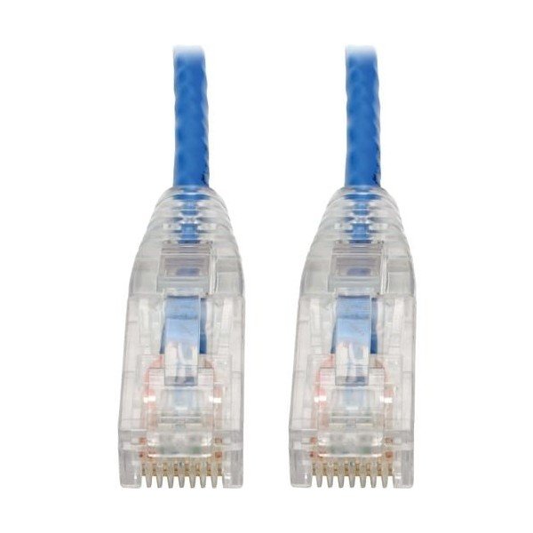 8IN CAT6 GIGABIT SNAGLESS PATCH CABLE RJ45 M/M BLUE